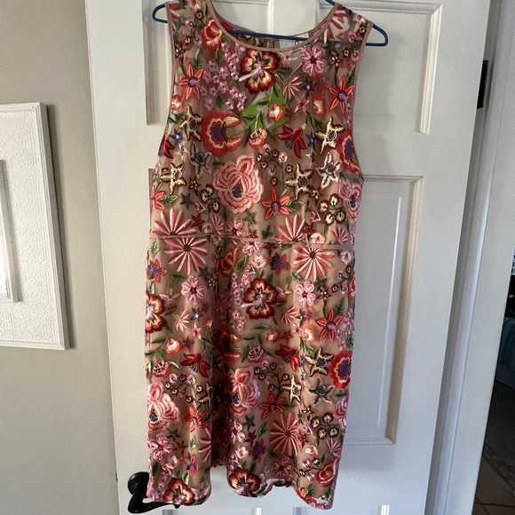 Sam Edelman Women's Sleeveless Printed Embellished Sheath Dress Size 16 NWT - Picture 4 of 15